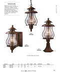Wikshire 8 Inch Wide 1 Light Outdoor Pendant In Coffee Bronze With Cast Aluminum Construction And Clear Crackle Glass Vintage Gas Lantern Style Fixture For Porches And Patios Durable Weatherproof Exterior Light shown with variations.