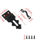 Super Cute Crapyt 20 Pcs Hood Locks Latches With Screws Compact Cabinet Door Safety Catches For Toolboxes And Storage Boxes Easy Diy Install Fit Any Project black metal cabinet latch with screws, dimensions shown