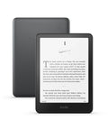 Kindle Paperwhite Signature Edition 7 Inch E Reader With 32GB Storage Featuring Auto Adjusting Front Light Wireless Charging And Sweet Long Battery Life In Sleek Metallic Black on display with text.