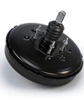 Straight Swap Vacuum Power Brake Booster Built Tough For Smooth Stops Fits 2007 Through 2010 Lincoln Mkx Ford Edge Plus 2007 Through 2015 Mazda Cx9 With 3.5L And 3.7L V6 Engines, black metal construction, close up view.