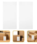 Two white foam pouches with cardboard boxes; EPE Foam Packing Pouches White Protective Foam Bags 100 Count Cushioned Shield For Safe Shipping Of Delicate Items Dope Packing And Moving Supplies Great For Small Business Shipping And Home Moves.