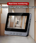 No WiFi Video Doorbell With Monitor showing hallway, 4.3 Inch IPS Screen, Wireless Doorbell Camera, Two Way Audio, Night Vision