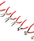 7-Piece Pliers Set With 6-In Bent Long Nose, 7-In And 8-In Long Nose, 7-In Diagonal Cut, 8-In End Cut, 8-In Cable Cutting, 9-1/2-In Lineman's