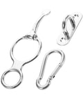 Stainless Steel Horse Stirrup And Tie Ring Set For Trailers And Show Ready Riders Durable Trailer Accessory