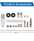 21 Inch Adjustable Transmission Column Shift Linkage Kit Dialed In Shifting For Precise Gear Changes Aluminum Build For Durability And Smooth Driving Feel Easy Install For Most Manual Transmissions with 21in rod and hardware