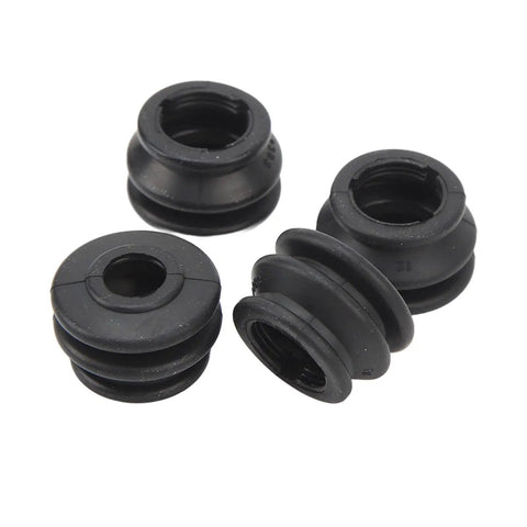 Premium Front Brake Caliper Slider Pins Guide Kit With Metal And Rubber Bushings For Suzuki Jimny 1998 To 2023, Fits Left And Right DIY Auto Repair Fix, black rubber bushings