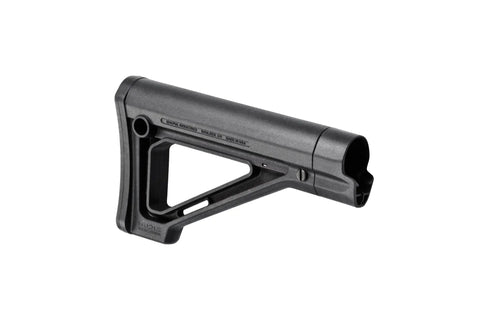 MOE Fixed Carbine Stock For Mil Spec Extensions With Slim Profile And Improved Cheek Weld And Multiple Sling Attachment Points