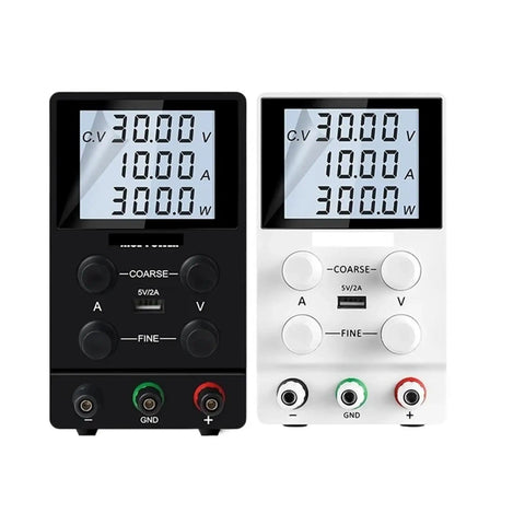 Adjustable AC DC Bench Power Supply For DIY PCB And Phone Repair With Four Digit LED Display Quiet Intelligent Fan Lightweight Design