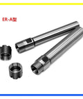 C16 To ER11 Straight Shank Extension Bar 100mm Heavy Duty Coupling Adapter For CNC Milling And Lathe Rigs showing two metal extension bars with adapters.