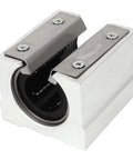25Mm Linear Motion Ball Bearing Slide Unit with SBR25UU bushing, metal and rubber construction, for precision guide rail systems.