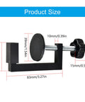 Heavy Duty Adjustable C Clamps Pack Of 8 Aluminum Alloy With Nonslip Rubber Pads For Woodworking Welding Secure Holding And Cabinet Door Alignment Perfection showing size dimensions and details.