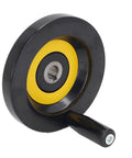 Table Saw Handwheel With Detachable Revolving Handle 14mm Center Hole 125mm Outer Diameter for precise adjustments