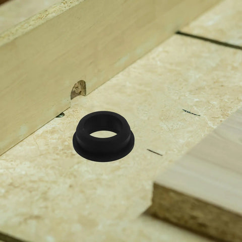 Sturdy Black Silicone Grommet Kit For Cables And Wires Heat Resistant Flexible Desks Protect Wall Holes Aesthetic Industrial Use Efficient black grommet in desk hole