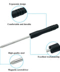 Straight Up Heavy Duty Nickel Plated Tip Screws For Belts And Buckles 150 Piece Assortment Kit With Screwdriver solid magnetic screwdriver with ergonomic handle
