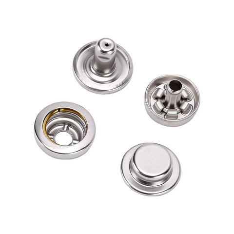 Copper Snap Fasteners Kit For Leather Craft Pro DIY Enthusiasts Eleven Millimeter Metal Buttons Heavy Duty Leather Repair Snaps Durable Solid Copper Construction Easy Install Leatherworking Supplies Long Lasting Performance, 11mm silver snap parts