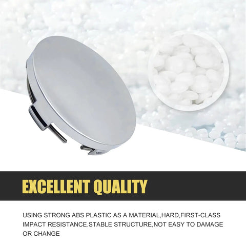 Universal Car Wheel Center Caps 60mm OD 56mm ID 4 Pack Durable Scratch Resistant And Rust Proof ABS Snap In Hub Caps
