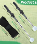 Retractable Golf Tempo Trainer Stick For Right Handed Players Click Cue Drill Tool On The Go Extendable Swing Aid 14.96 To 27.95 Inch