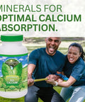 Bio Calcium Chelated Mineral Complex With Magnesium Zinc Copper Potassium Boron For Boss Absorption And Bone Health Keeps Your Bones Dense And Strong Absorbable Calcium Supplement 120 Capsules bottle with active individuals outdoors