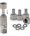 Airbrush Quick Release Disconnect Coupler Kit With Extra Female Fittings And O Ring Set, 1/8 Inch Male To 1/8 Inch Female Hose Connections