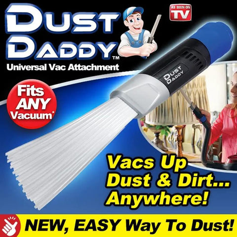 Dust Daddy Universal Vacuum Attachment For Quick Dust Busting In Tight Corners Flexible Micro Tube Design Reaches Around Objects