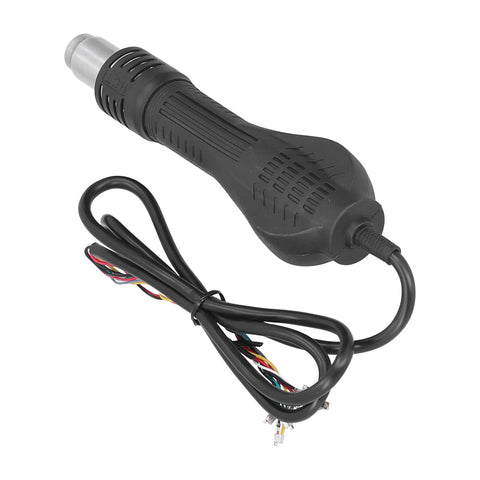Hot Air Gun Handle Replacement For 858D 858 8858 Desoldering Station with 110V and 8.9 inch anti-static grip gray handle