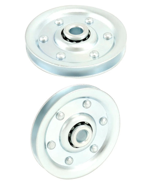 Heavy Duty Garage Door Cable And Pulley Replacement Kit With Two 3 Inch Stationary Pulleys And Two Galvanized Aircraft Cables