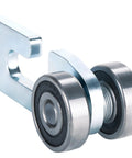 Two Wheel Strut Channel Trolley Rollers For One And Five Eighths Inch Wide And Taller Strut Channel With Rubber Sealed Bearings
