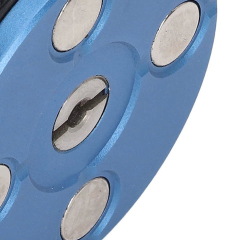 CNC Tool Setter With Magnetic Base, Large LCD Display, Pro Grade Precision To 0.01mm, blue magnetic base close-up