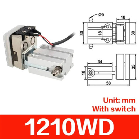 Heavy Duty Mechanical Arm Gripper Cylinder With Magnetic Parallel Clamp Clip For 1210 1205PT WD 1815 1820 Fittings M5 6