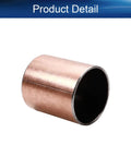 Heavy Duty Sleeve Bearing Single Unit Oilless Bushing 40X44X50mm Bronze Sintered Plain Bearing side view showing copper color