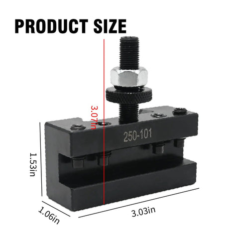 5 Piece Quick Change Tool Post Set For Turning And Facing Holders On 6 To 12 Inch Lathes In Steel Tool Post Holder Kit AXA 250 101