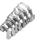 Ultimate 50 Pcs Stainless Steel Hose Clamp Assortment Kit With Adjustable Worm Gear Fasteners For Water Fuel Air Lines That Seal Like A Champ. Assorted stainless steel worm gear hose clamps