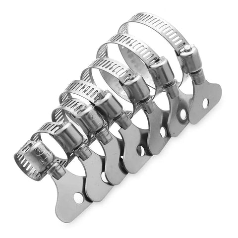 Ultimate 50 Pcs Stainless Steel Hose Clamp Assortment Kit With Adjustable Worm Gear Fasteners For Water Fuel Air Lines That Seal Like A Champ. Assorted stainless steel worm gear hose clamps