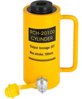 20T 4 Inch Hollow Hydraulic Cylinder Jack For Heavy Duty Lifting, Single Acting Ram, 100mm Stroke, Steel Construction