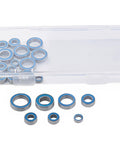 21 Pcs Beefy Heavy Duty Silver Blue RC Bearing Kit Rustproof Steel Sealed Ball Bearings For Traxxas Slash Stampede 4x4 4WD VXL RC