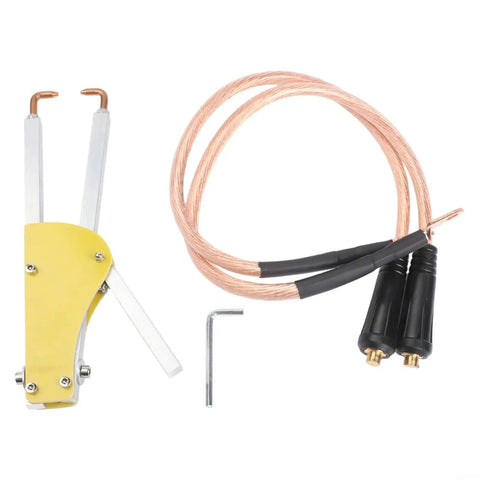 Compact Spot Weld Pliers For DIY Metal Repair, Adjustable Pressure Butt Welding Tongs with Quick Connect, 123mm Length