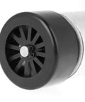 Close-up of end cap of Beefy 300W Brushless Spindle Motor For CNC Engraving Machine With 52mm Shaft 48V Power High Speed Up To 12000 RPM