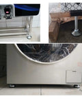Beefy 4 Leveling Feet With M16 Galvanized Screws Chrome Ground Plate Adjustable Nut And Secure Buckle Anti Slip Vibration Reduction For Uneven Floors Easy Install Deep Threads And Even Pressure under cabinet