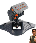 Adjustable Oscillating Sprinkler With Wide Coverage And Timer 16 Nozzles for even lawn watering on black base