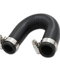 Heavy Duty Heater Core Bypass Hose Handles Heat Tight With Clamps Controls Cooling Crossover For Quick Warm Up On Ls1 Lsx Ls2 Ls3 Lq4 Lq9 V8 Blocks Fits Oem 551699 Sweats Easy Keeps Ride Running Slick Black, flexible black rubber design.