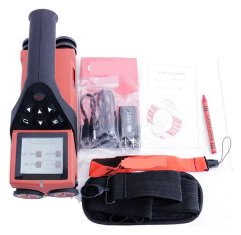 Top Drawer Stud Finder And Wall Scanner Built Different For Reliable Rebar Detection And Concrete Thickness Measurements features display, cables, and accessories.