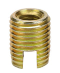 Self Tapping Thread Inserts Kit With Carbon Steel And Brass Industrial Grade Easy Install Vibration Resistant 20 Pieces Fits M50.8 To M81.0 on white
