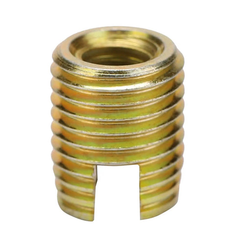 Self Tapping Thread Inserts Kit With Carbon Steel And Brass Industrial Grade Easy Install Vibration Resistant 20 Pieces Fits M50.8 To M81.0 on white