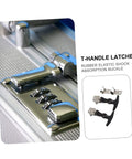 2 Pack Flexible Draw Latches Hasp For Tool Box And Engine Hood Locking System stainless steel T-handle latches