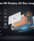 Endoscope Camera With Light And 4.3 Inch IPS Screen Semi-Rigid Borescope, highlighting HD display and 2000mAh battery