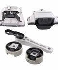 Heavy Duty And Built Tough Engine Motor Mounts Plus Transmission Mount Bracket For VW Beetle Jetta Passat 2.5L 2006 To 2014 includes five piece set.