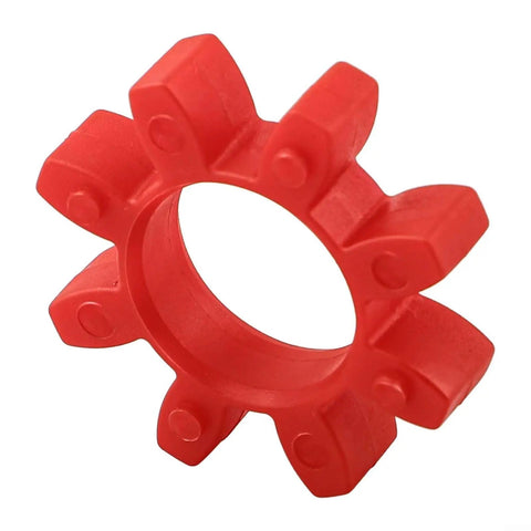 Polyurethane Open Center Spider Shaft Coupling Insert for machinery drives, conveyors, pumps in red urethane, GR14 to GR125.