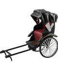 Heavy Duty Alloy Vintage Rickshaw Model With Old School Charm And Historical Precision Solid Metal Antique Tricycle Figurine for desk display