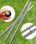 Stainless Steel Golf Club Extensions 0.600 Inch Butt Diameter 3 Piece Set Rust Proof Electroplated Shaft Extensions For Steel Golf Shafts Easy Fit And Stronger Plays