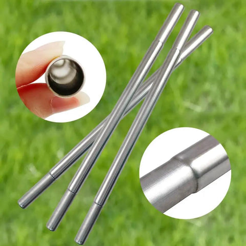 Stainless Steel Golf Club Extensions 0.600 Inch Butt Diameter 3 Piece Set Rust Proof Electroplated Shaft Extensions For Steel Golf Shafts Easy Fit And Stronger Plays